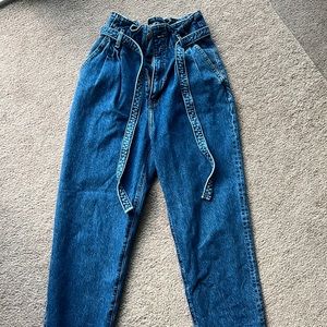 Abercrombie scrunch waistband jeans